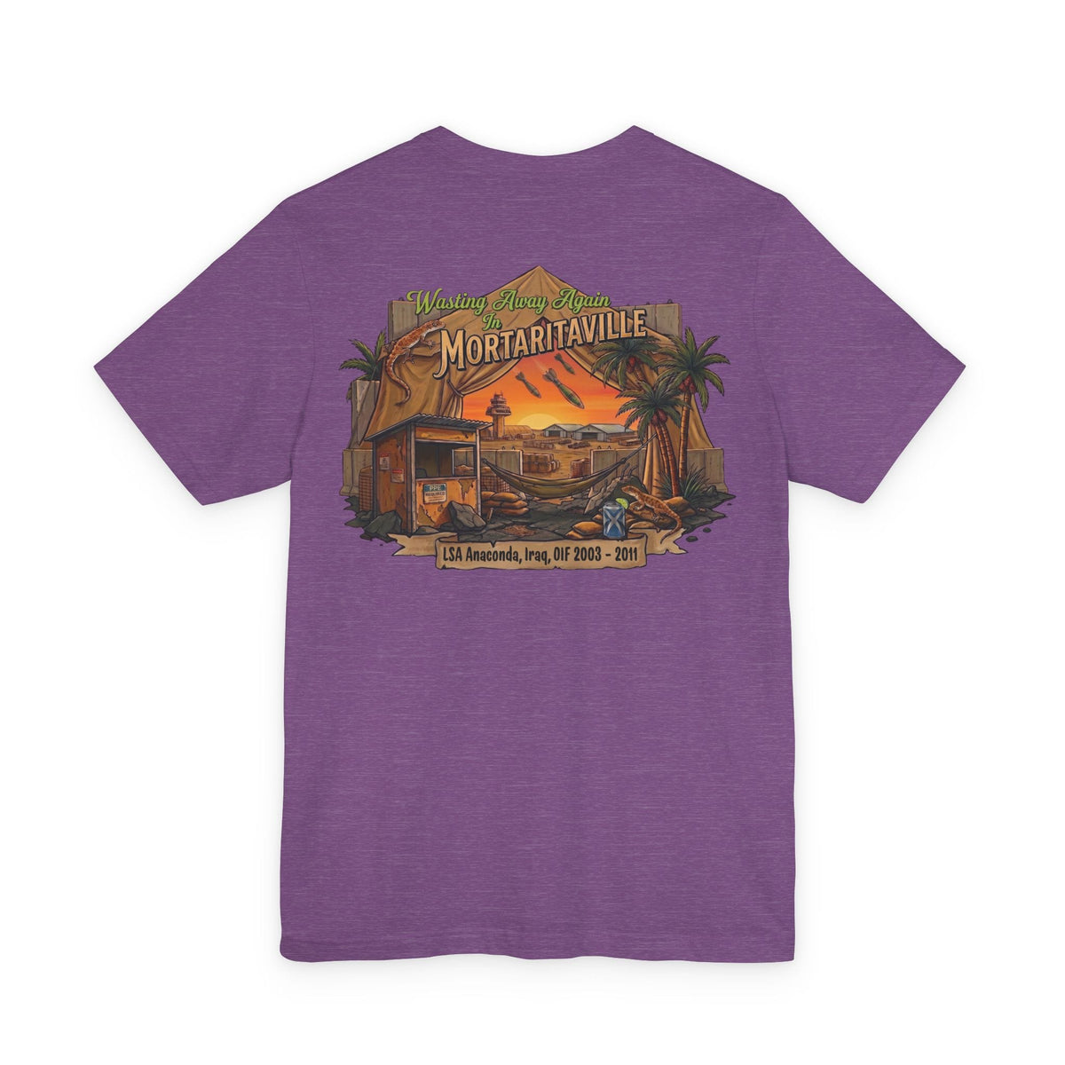 K-Factor Supply Co Mortaritaville [Mod 1 - LSAA] (Back Print - Tropical Colors) T-Shirt