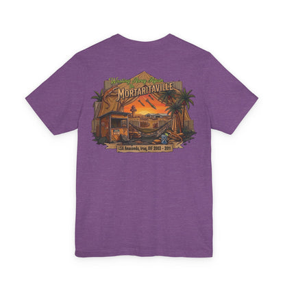 K-Factor Supply Co Mortaritaville [Mod 1 - LSAA] (Back Print - Tropical Colors) T-Shirt