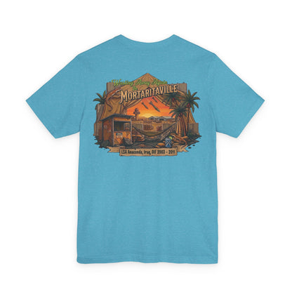 K-Factor Supply Co Mortaritaville [Mod 1 - LSAA] (Back Print - Tropical Colors) T-Shirt