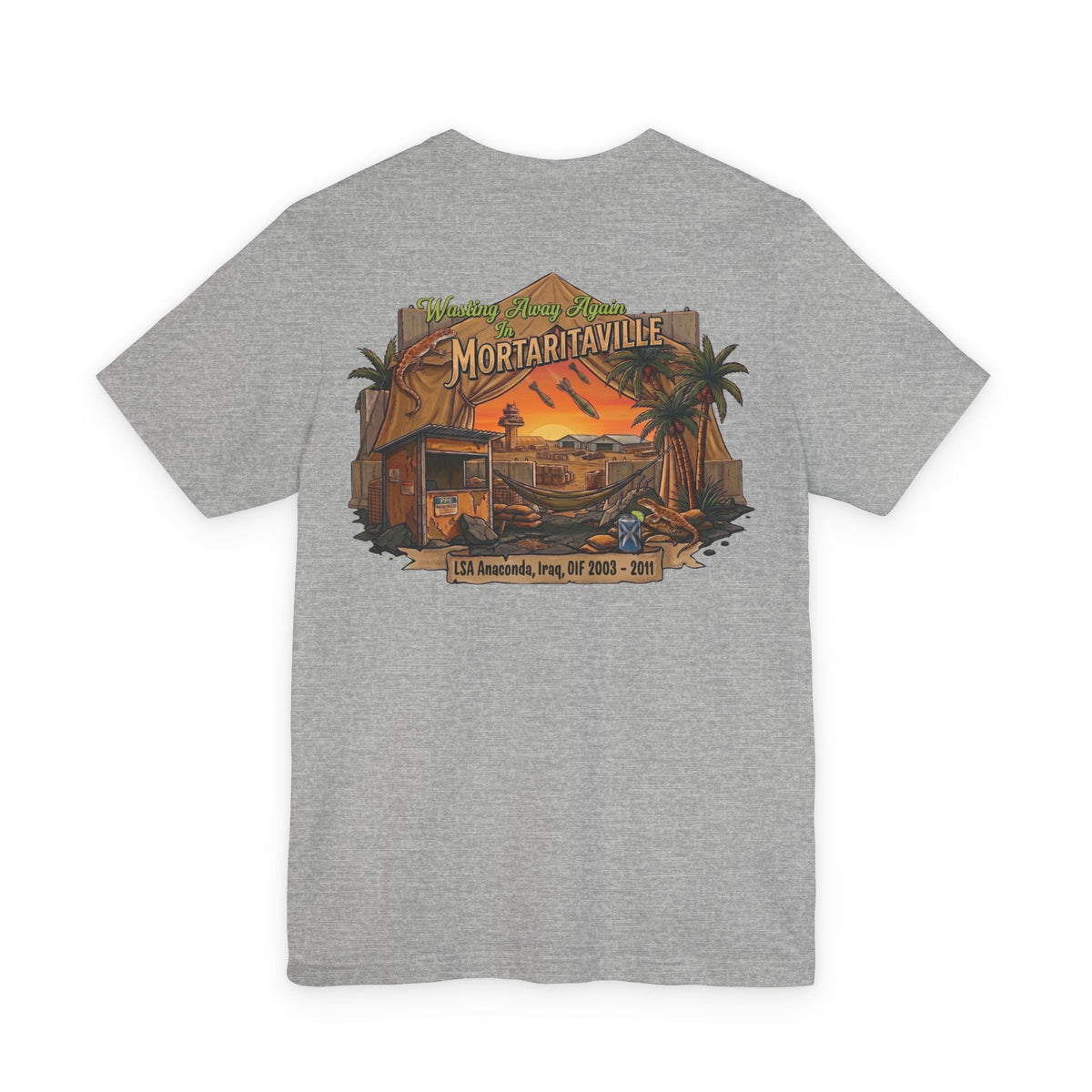 K-Factor Supply Co Mortaritaville [Mod 1 - LSAA] (Back Print - Tropical Colors) T-Shirt