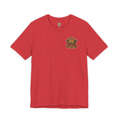 K-Factor Supply Co Mortaritaville [Mod 1 - LSAA] (Back Print - Tropical Colors) T-Shirt Heather Red / S