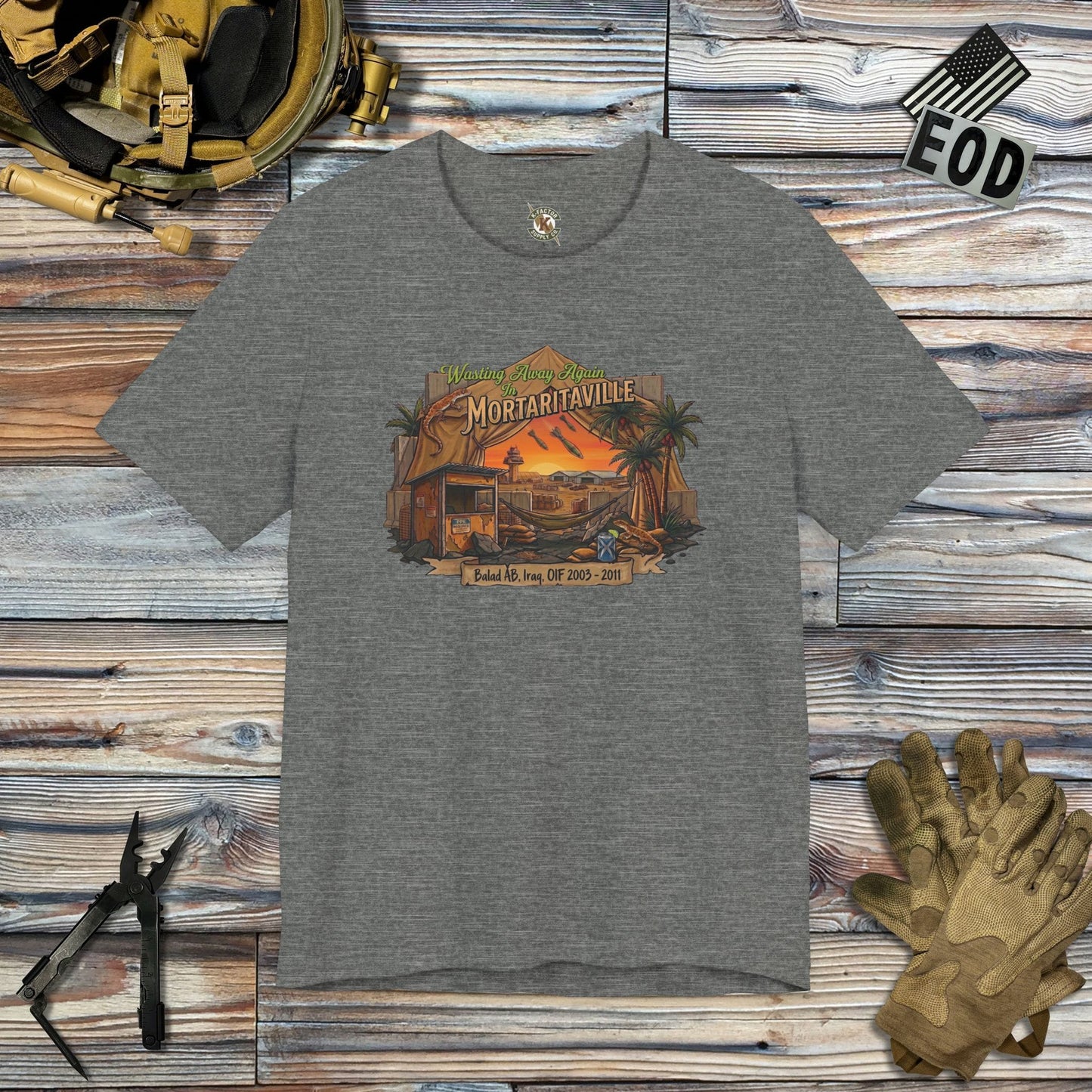 K-Factor Supply Co Mortaritaville - Wasting Away (Classic Colors) T-Shirt Deep Heather / S