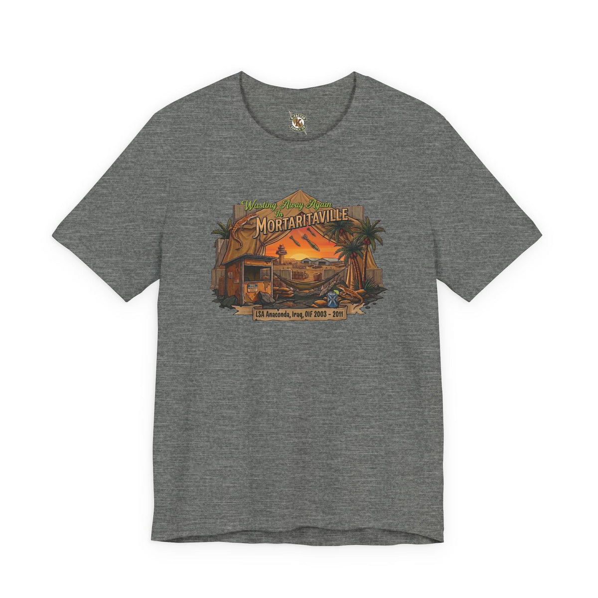 K-Factor Supply Co Mortaritaville - Wasting Away (Mod 1 - LSAA) [Classic Colors] T-Shirt Deep Heather / S