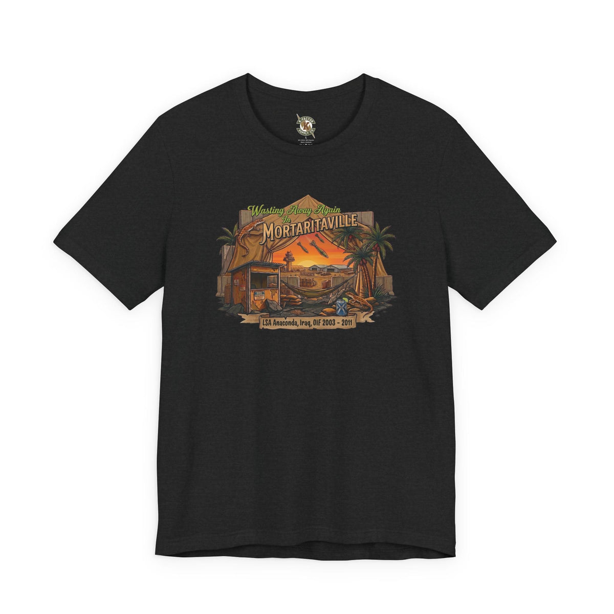 K-Factor Supply Co Mortaritaville - Wasting Away (Mod 1 - LSAA) [Classic Colors] T-Shirt Solid Black Blend / S