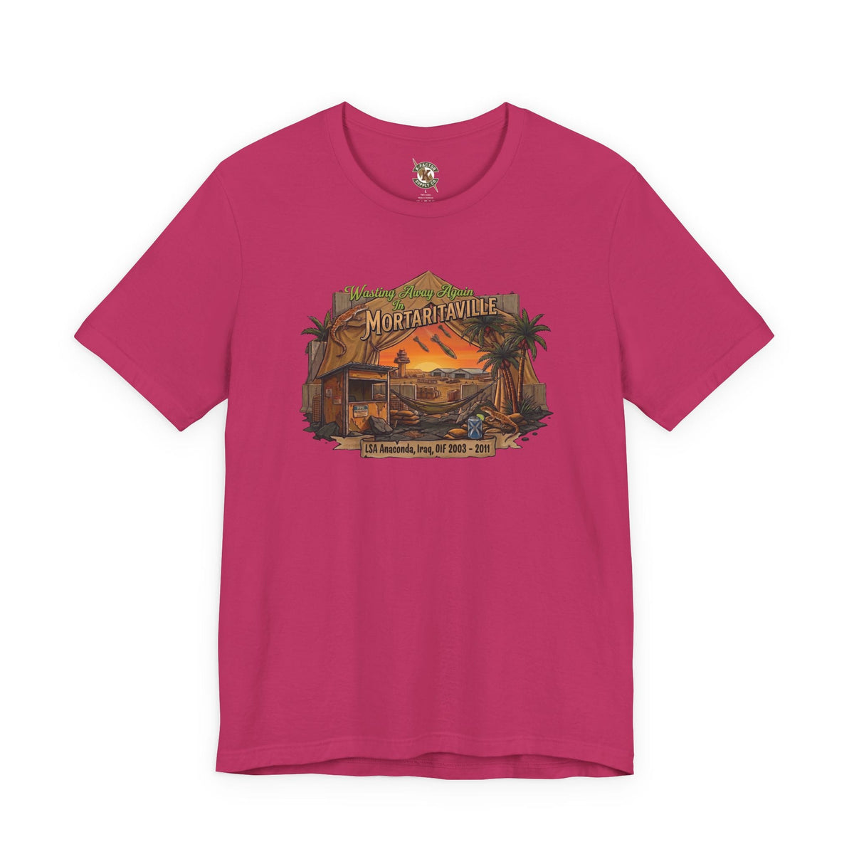 K-Factor Supply Co Mortaritaville - Wasting Away (Mod 1 - LSAA) [Tropical Colors] T-Shirt Berry / S