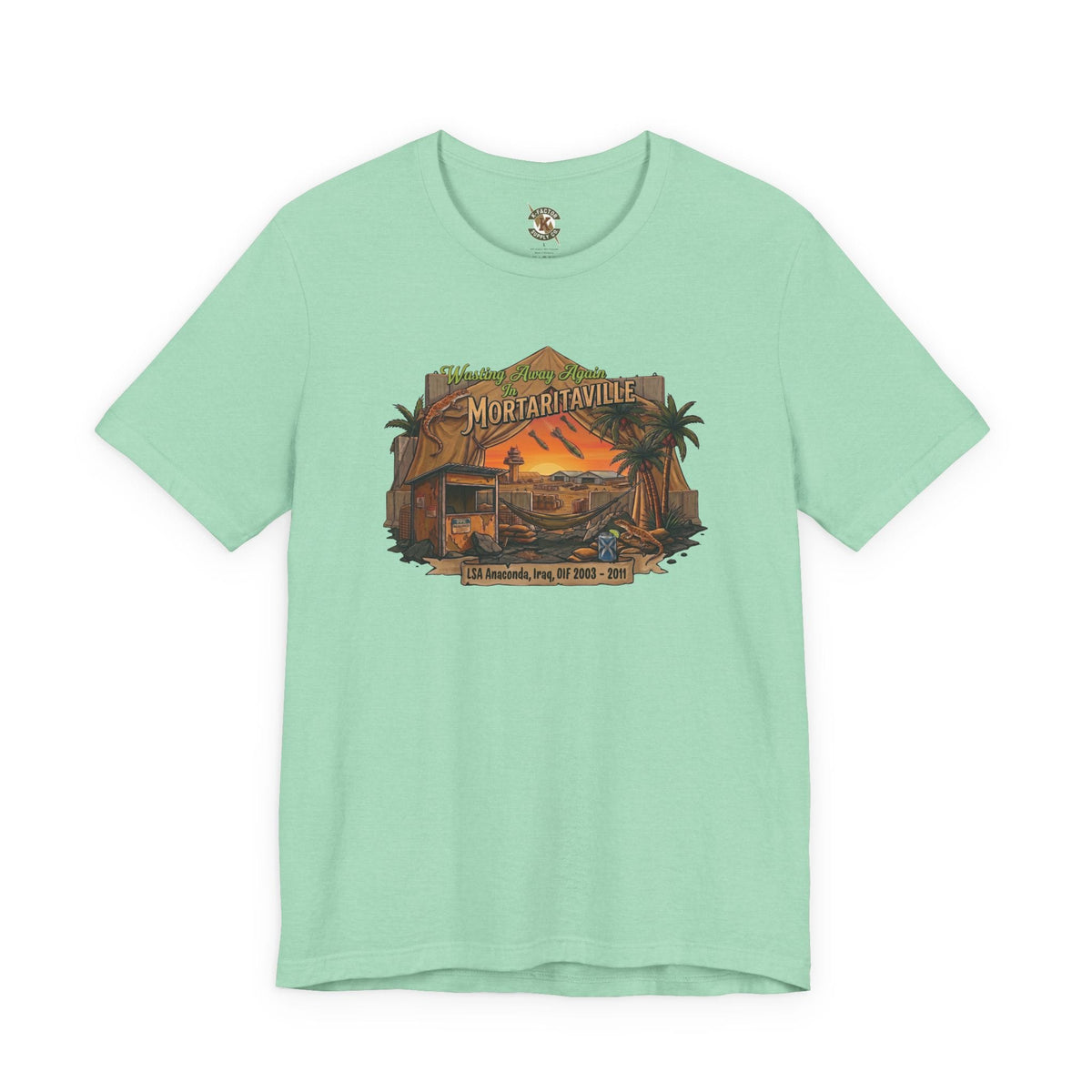 K-Factor Supply Co Mortaritaville - Wasting Away (Mod 1 - LSAA) [Tropical Colors] T-Shirt Heather Mint / S