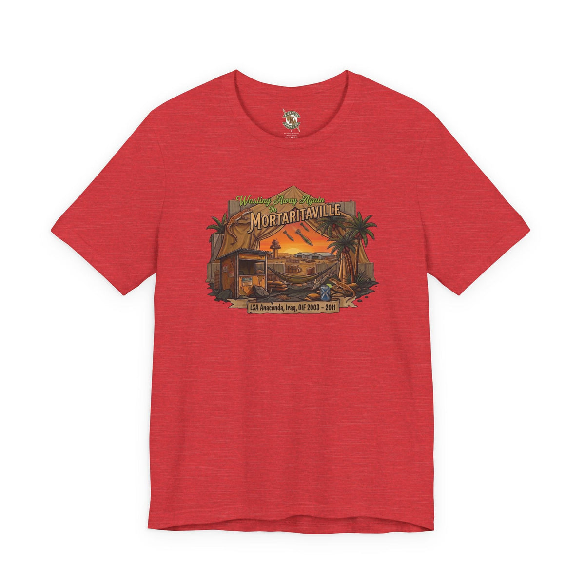 K-Factor Supply Co Mortaritaville - Wasting Away (Mod 1 - LSAA) [Tropical Colors] T-Shirt Heather Red / S