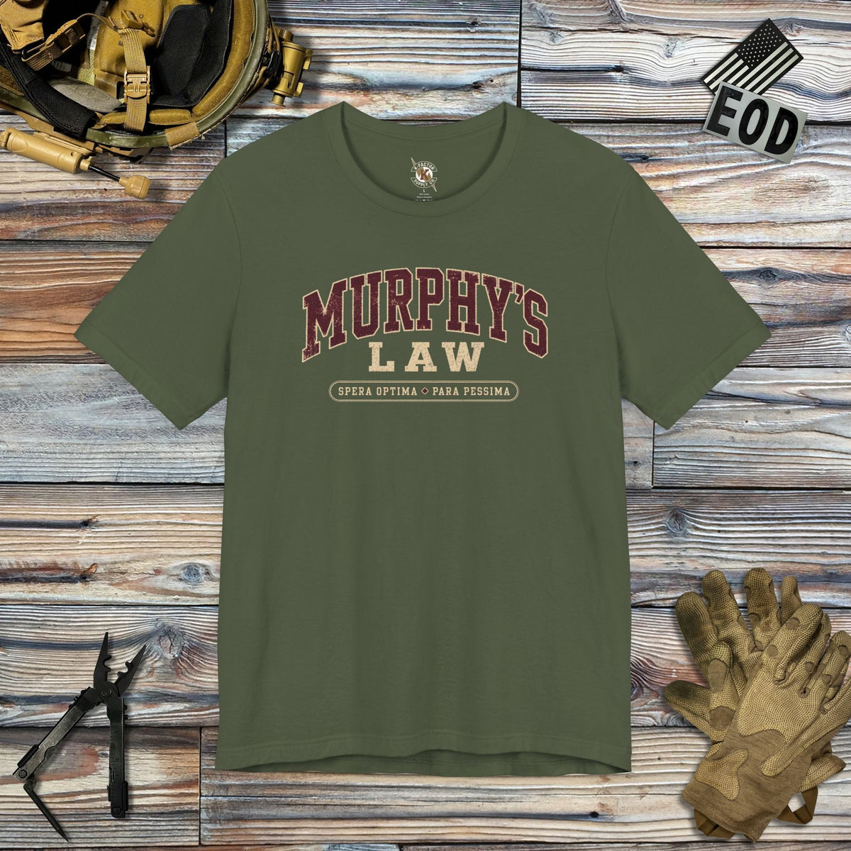 K-Factor Supply Co Murphy's Law Mk 1 T-Shirt Military Green / S