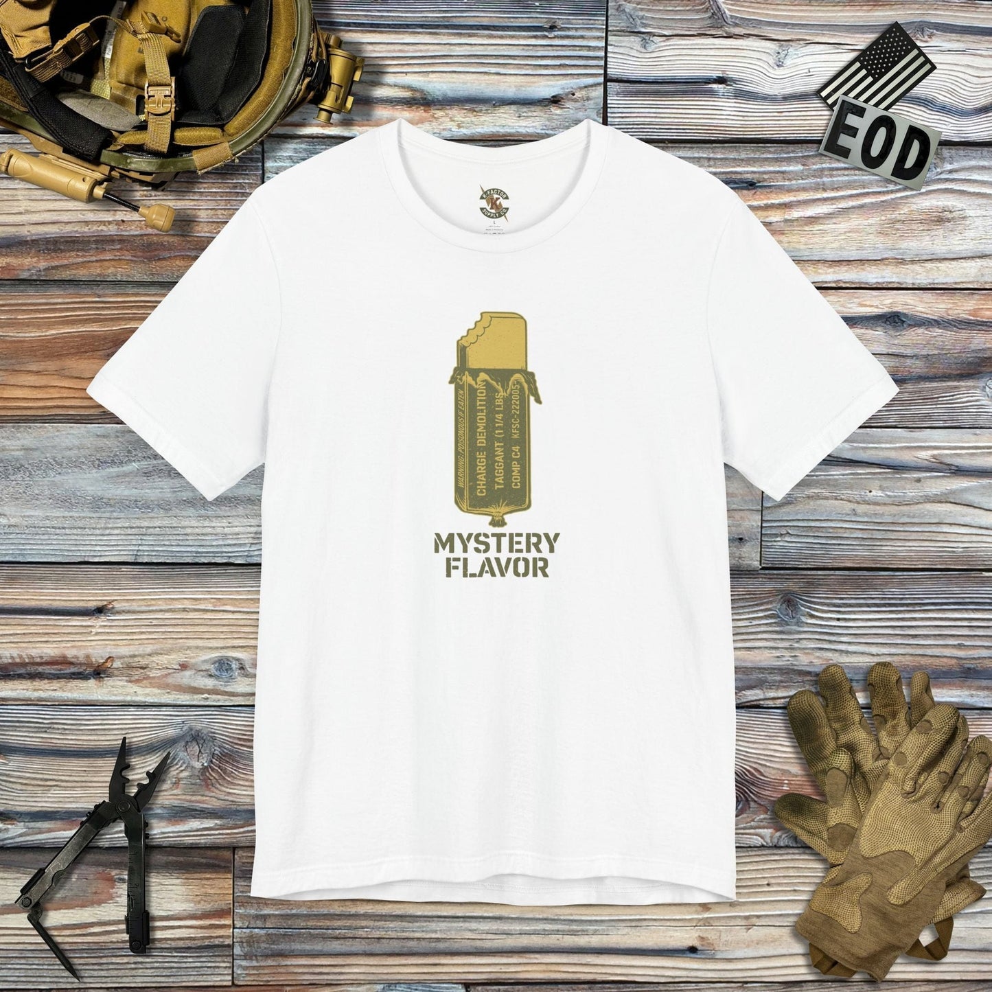 K-Factor Supply Co Mystery Flavor Mk 1 Mod 0 T-Shirt White / S