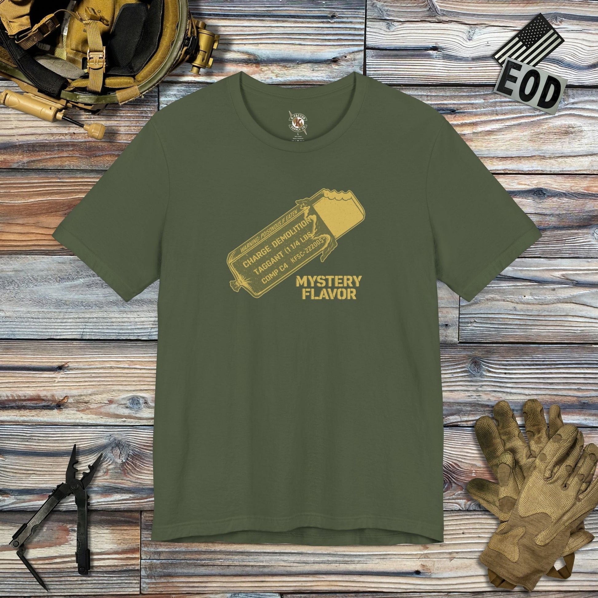 K-Factor Supply Co Mystery Flavor Mk 1 Mod 1 T-Shirt Military Green / S