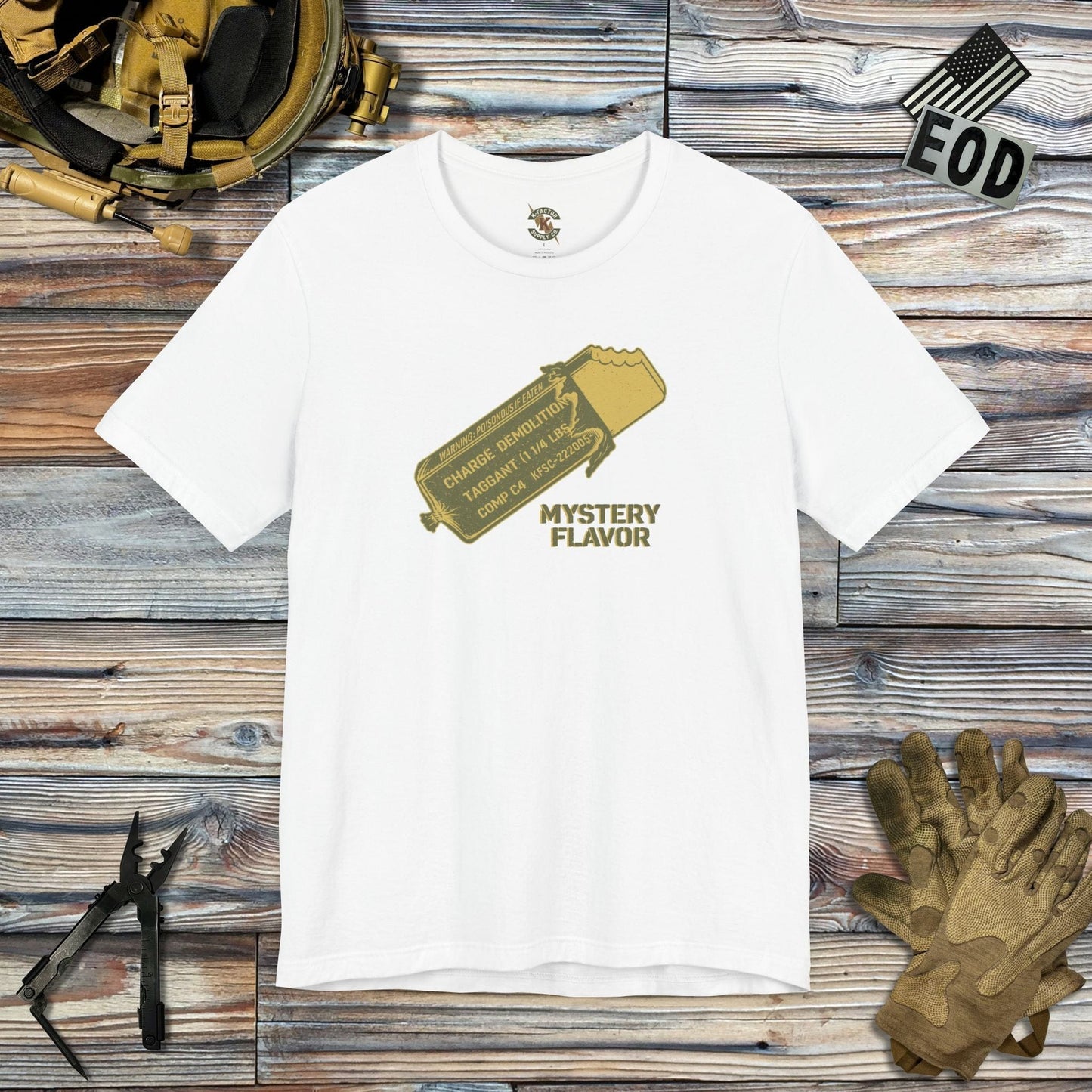K-Factor Supply Co Mystery Flavor Mk 1 Mod 1 T-Shirt White / S