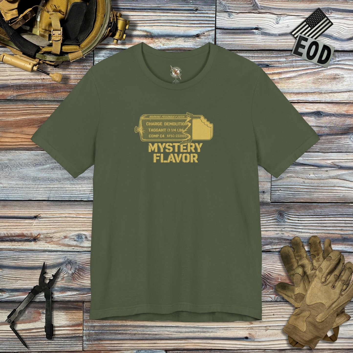 K-Factor Supply Co Mystery Flavor Mk 1 Mod 2 T-Shirt Military Green / S