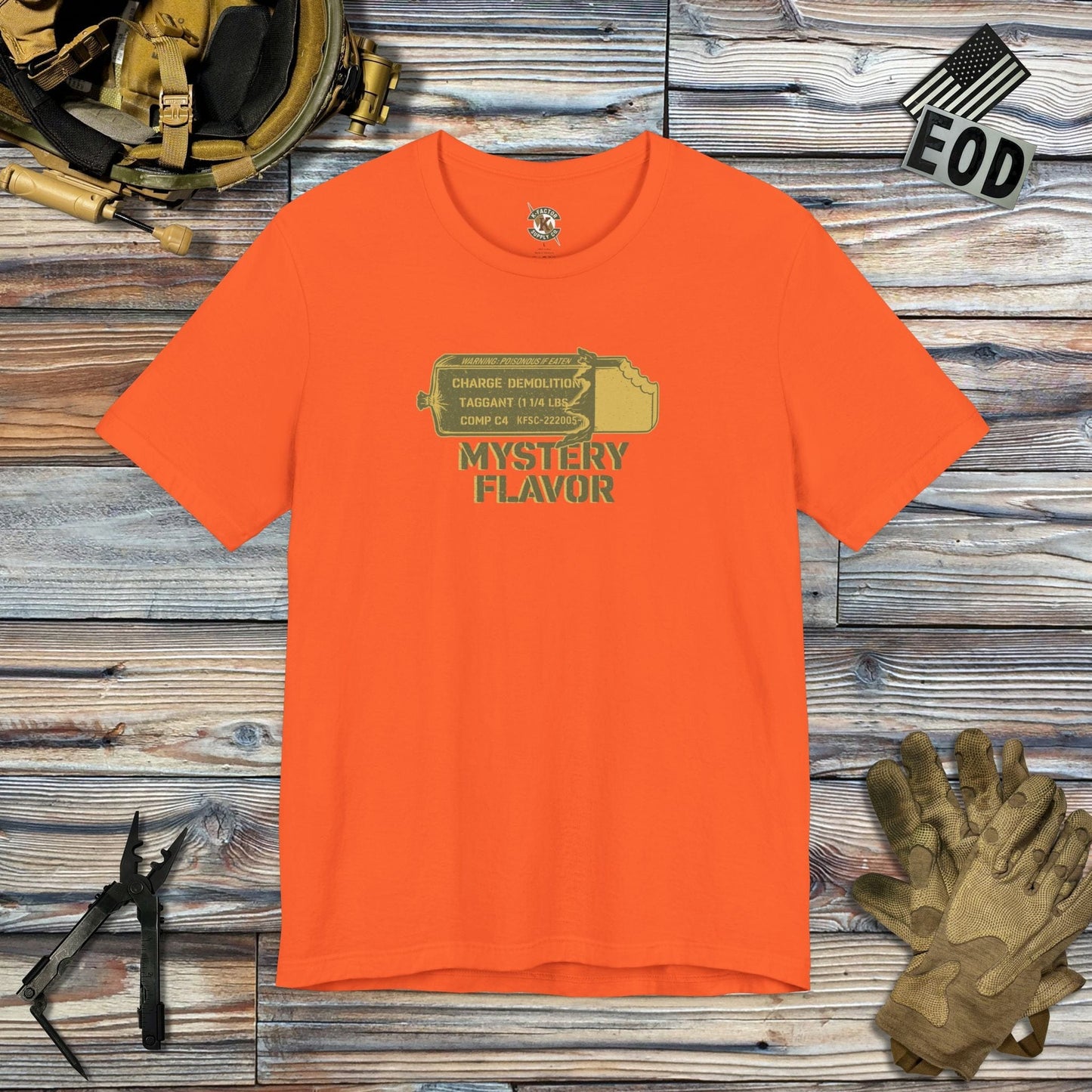 K-Factor Supply Co Mystery Flavor Mk 1 Mod 2 T-Shirt Orange / S