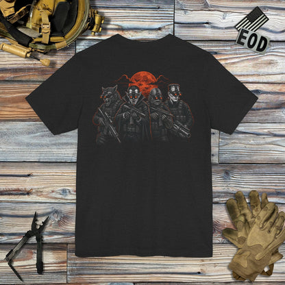 K-Factor Supply Co Night Ops Mk 1 Mod 1 (Back Print) T-Shirt Solid Black Blend / S