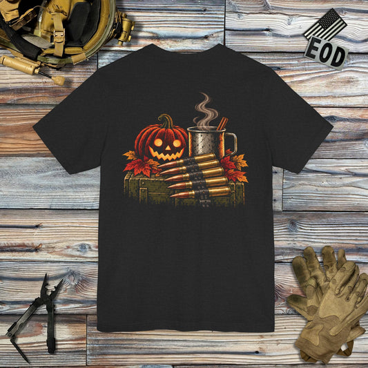 K-Factor Supply Co October Morning (Back Print) T-Shirt Solid Black Blend / S