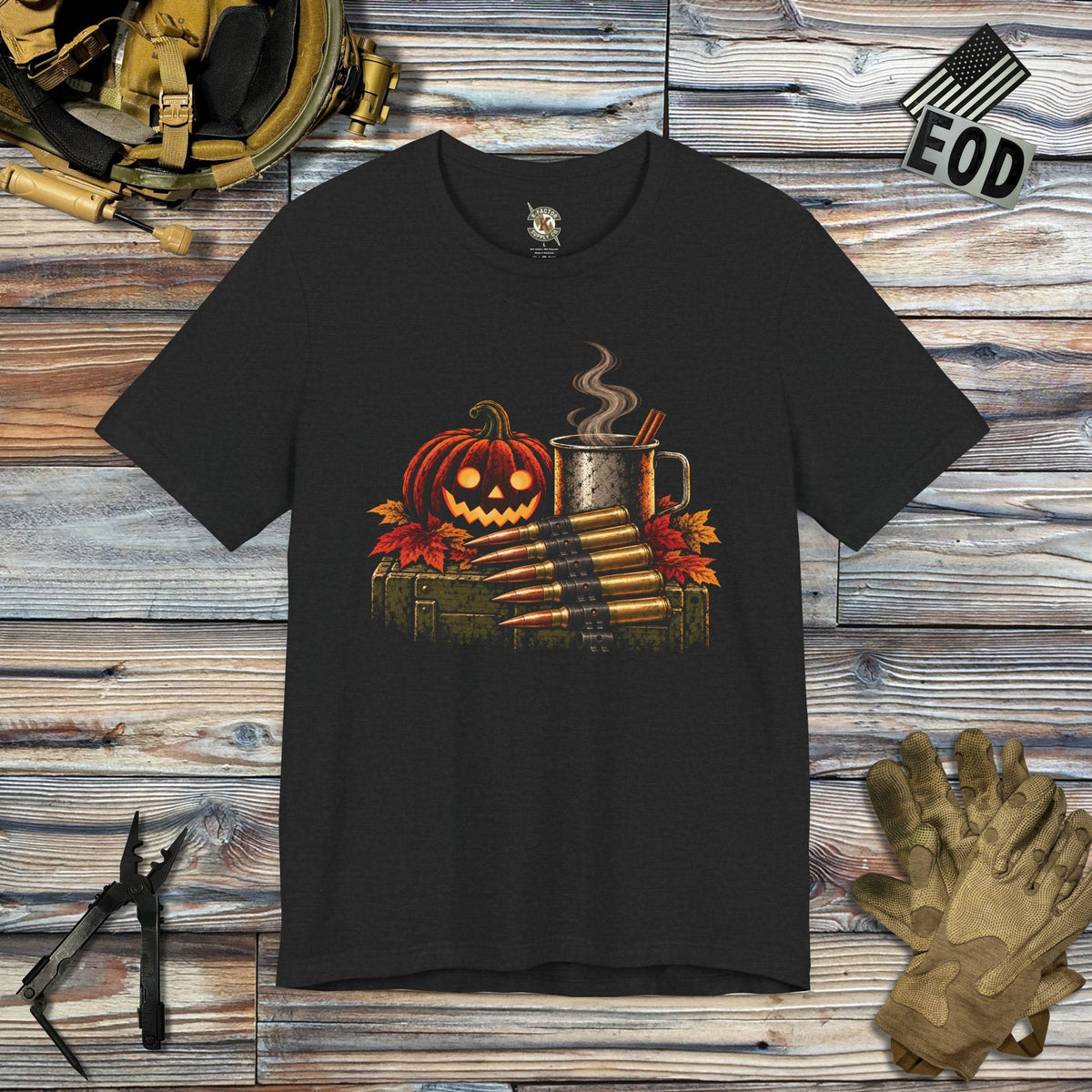K-Factor Supply Co October Morning T-Shirt Solid Black Blend / S