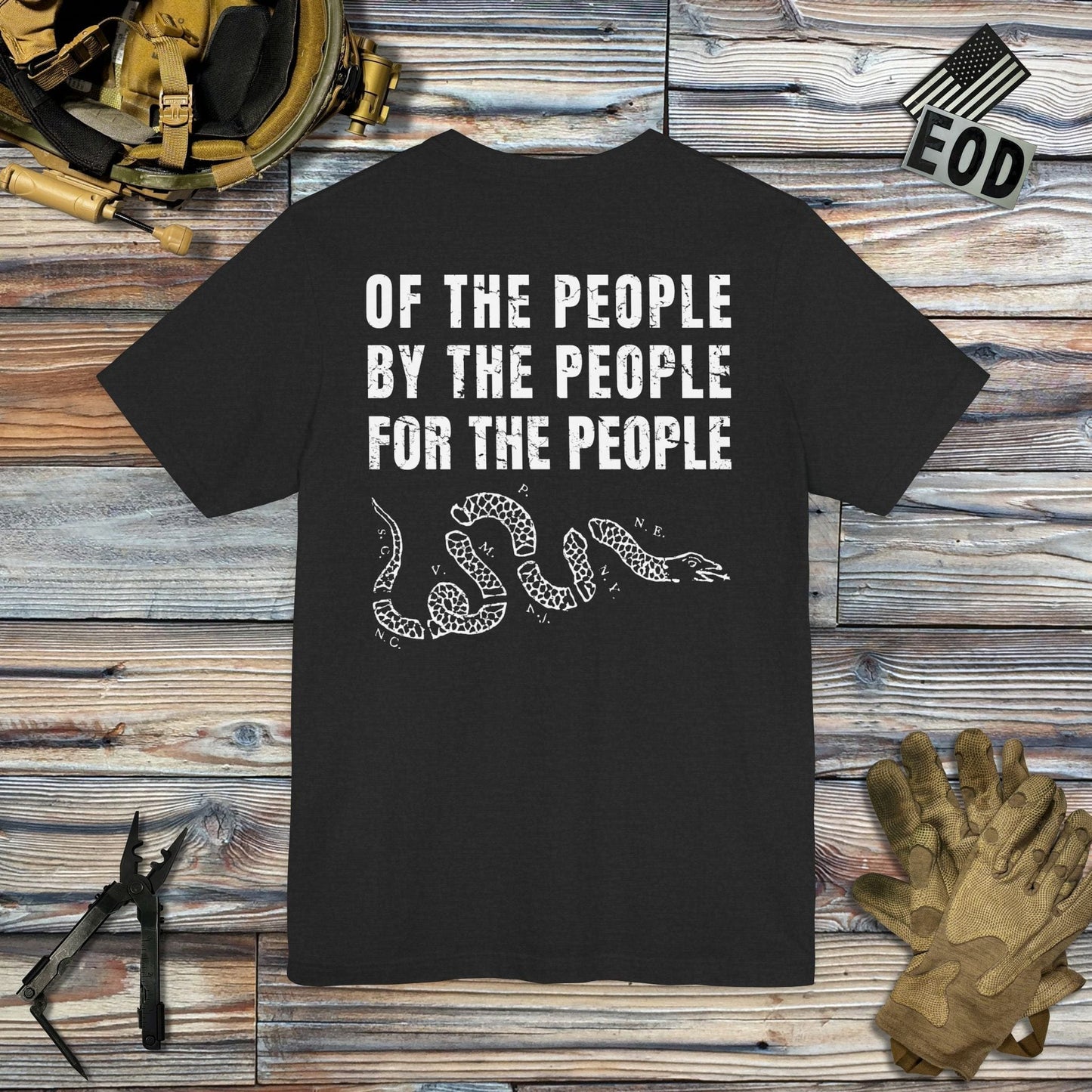 K-Factor Supply Co Of, By, and For the People (Back Print) T-Shirt