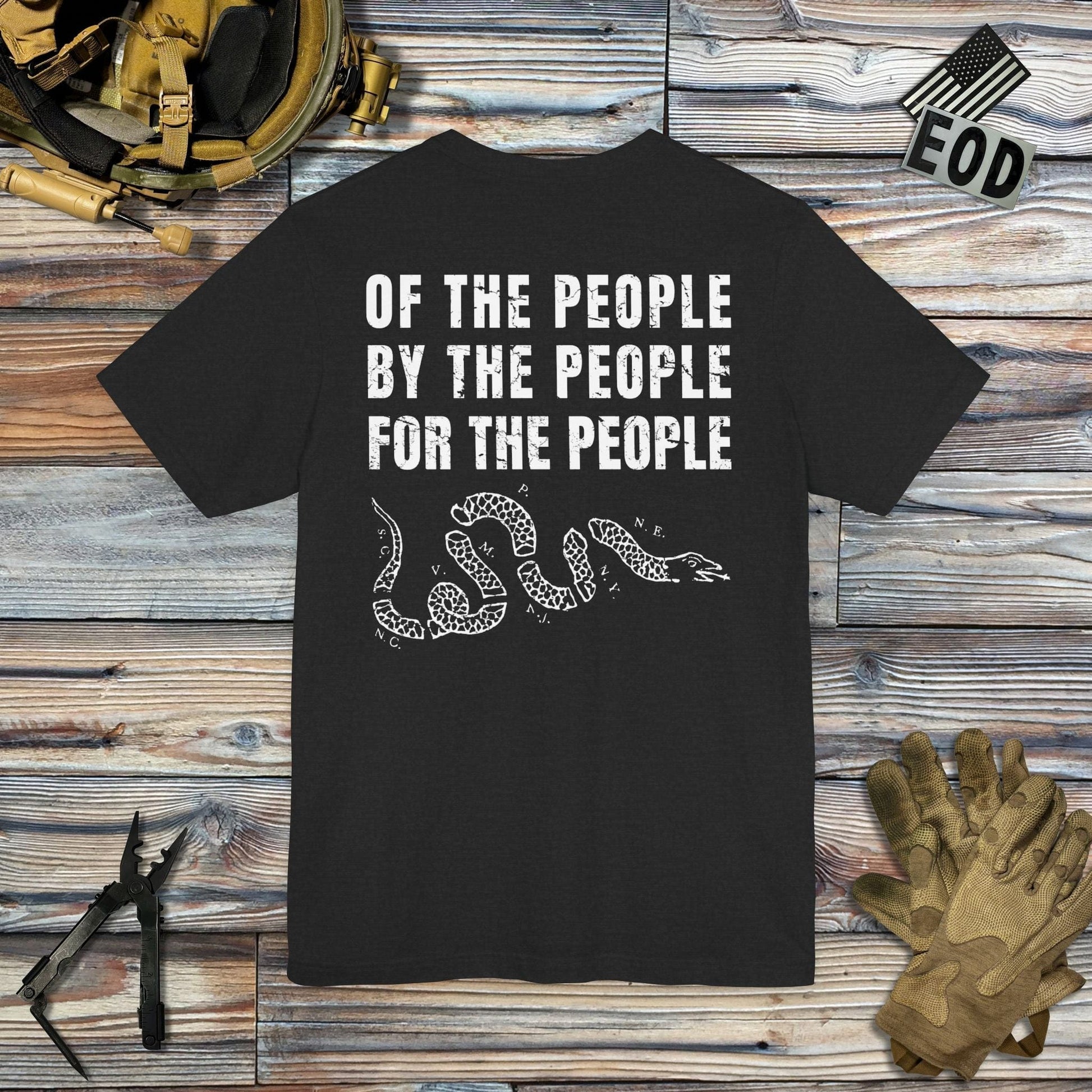 K-Factor Supply Co Of, By, and For the People (Back Print) T-Shirt