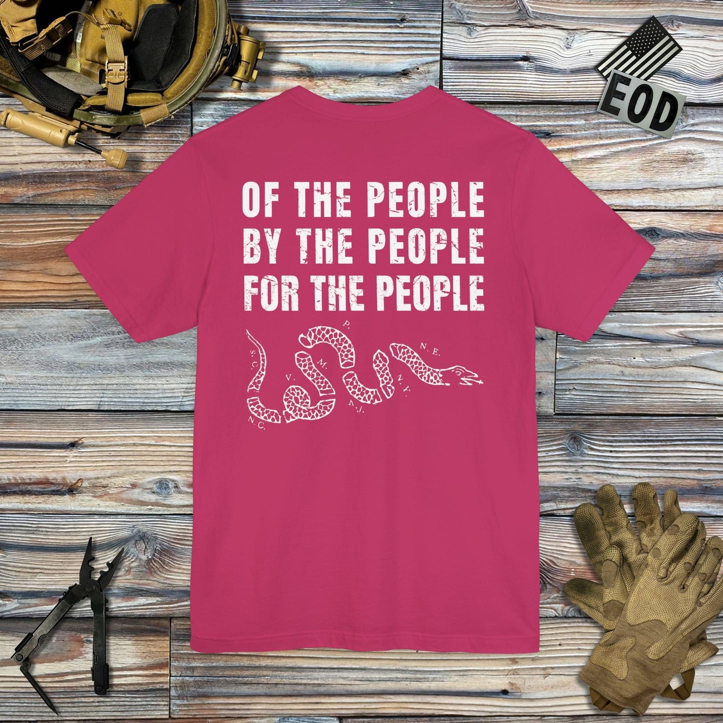 K-Factor Supply Co Of, By, and For the People (Back Print) T-Shirt