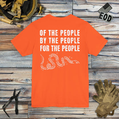K-Factor Supply Co Of, By, and For the People (Back Print) T-Shirt