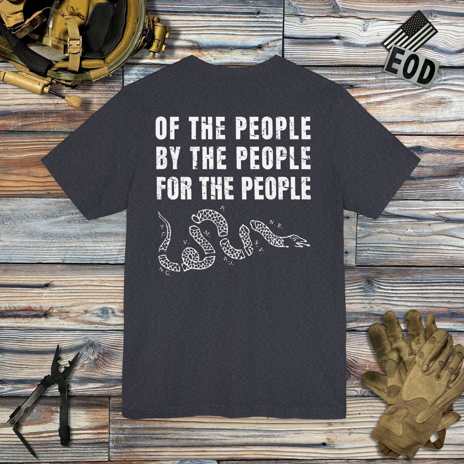 K-Factor Supply Co Of, By, and For the People (Back Print) T-Shirt