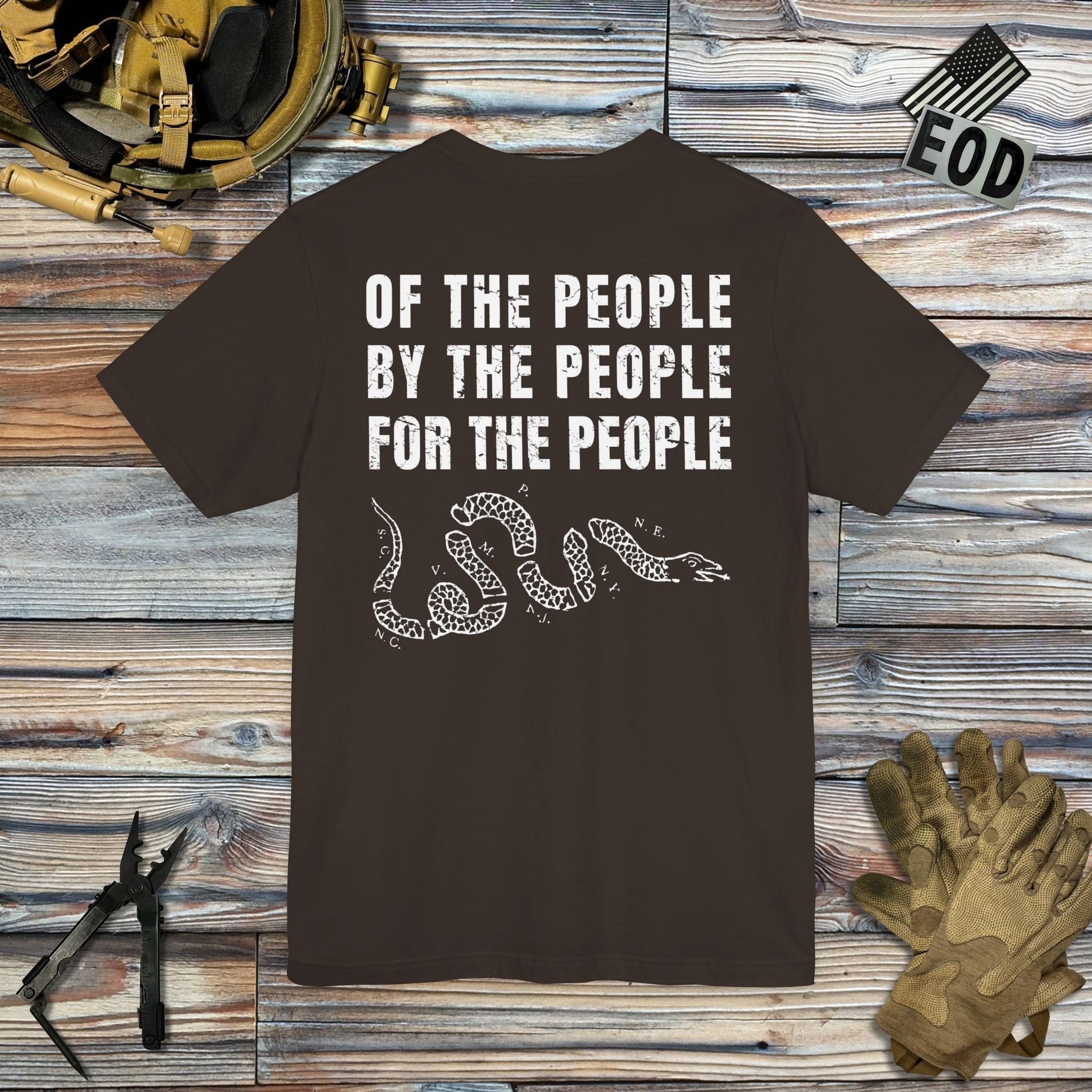 K-Factor Supply Co Of, By, and For the People (Back Print) T-Shirt