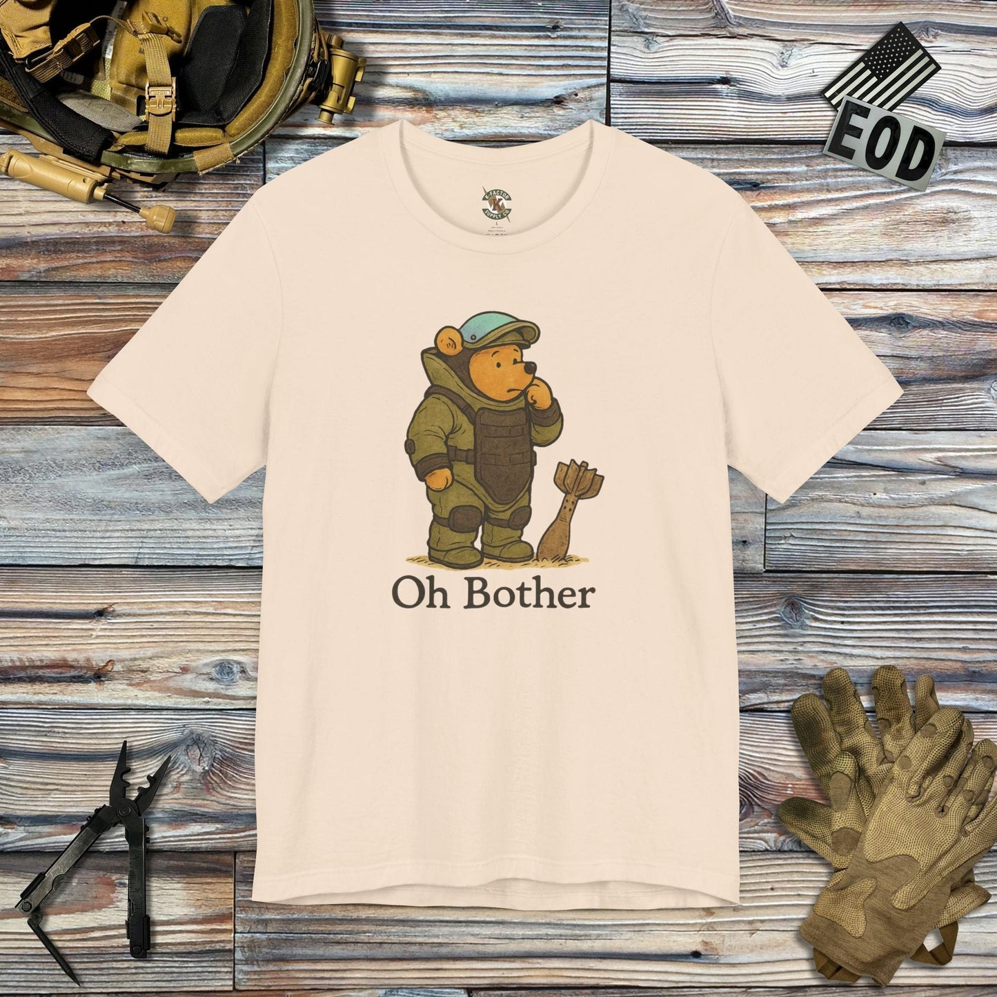 K-Factor Supply Co Oh Bother Mk 1 Mod 1 T-Shirt Soft Cream / S