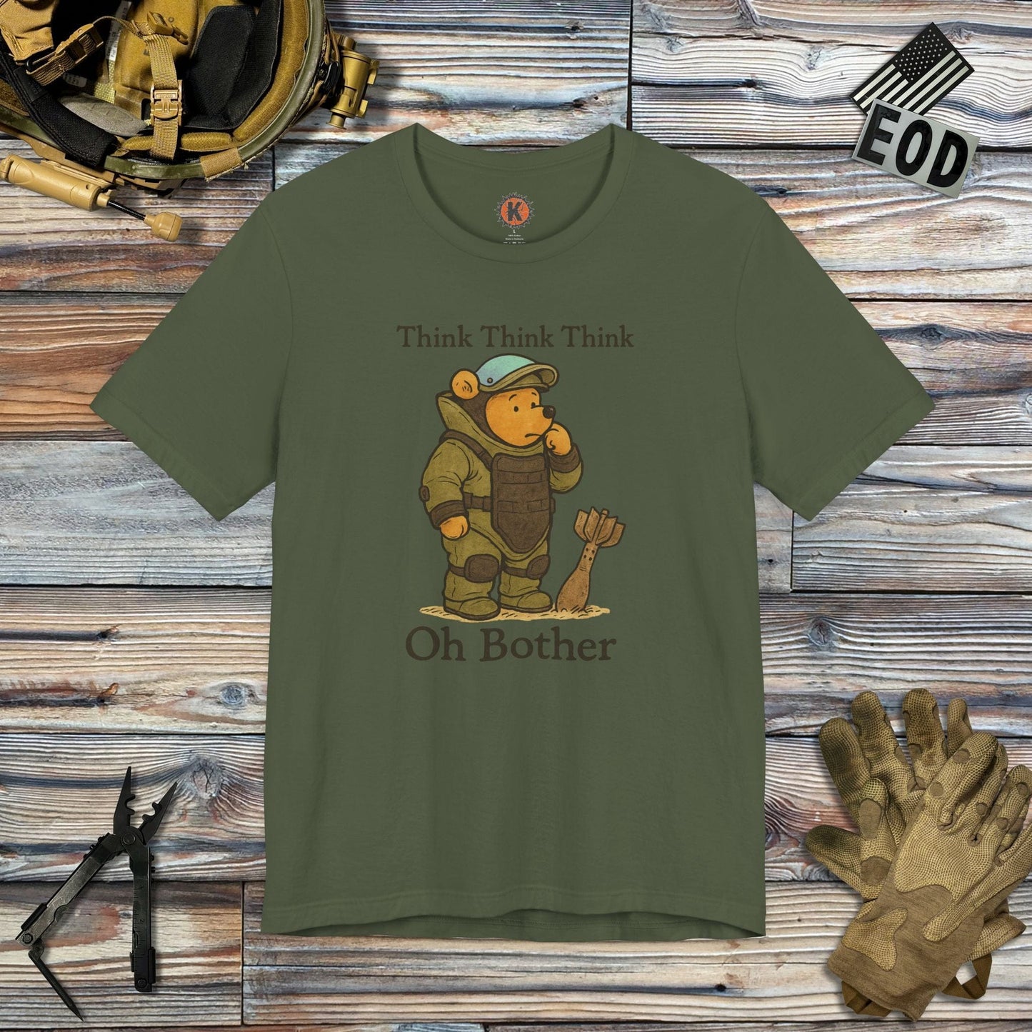 K-Factor Supply Co Oh Bother T-Shirt Military Green / S