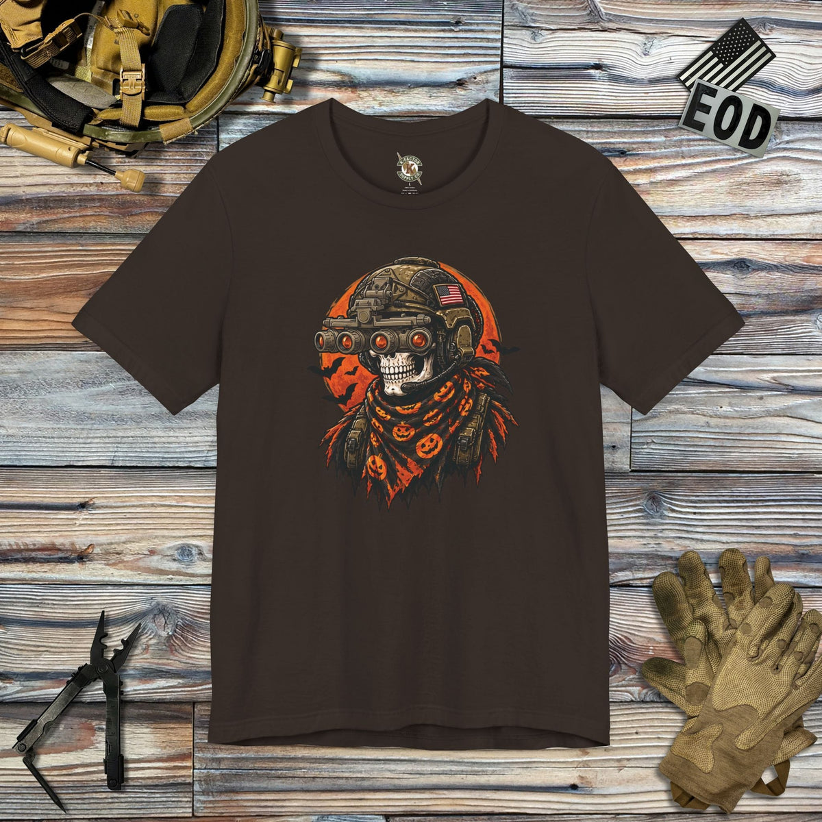 K-Factor Supply Co Old Four-Eyes T-Shirt Brown / S