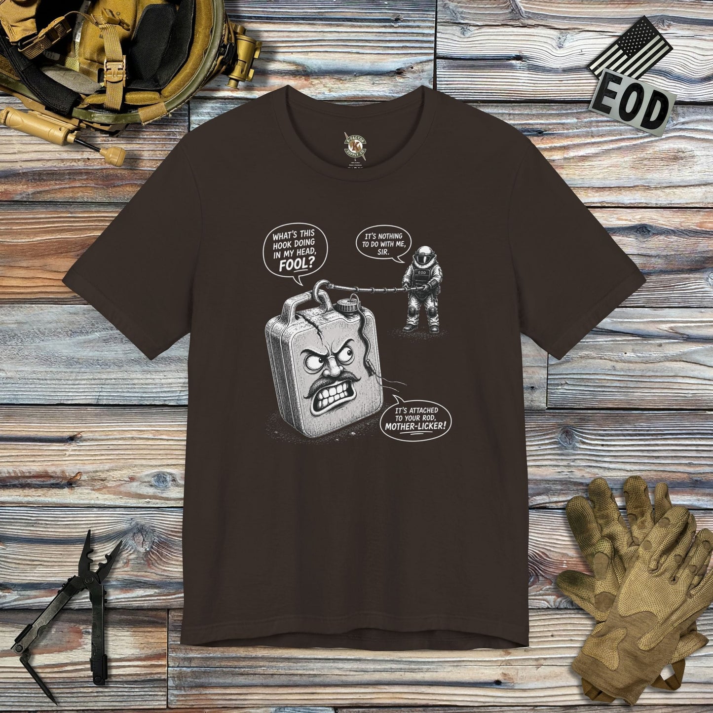 K-Factor Supply Co Old Jugg T-Shirt Brown / S