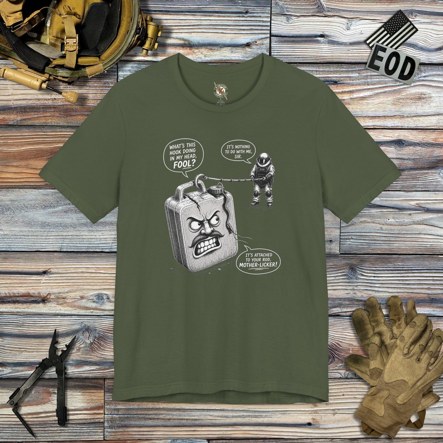 K-Factor Supply Co Old Jugg T-Shirt Military Green / S