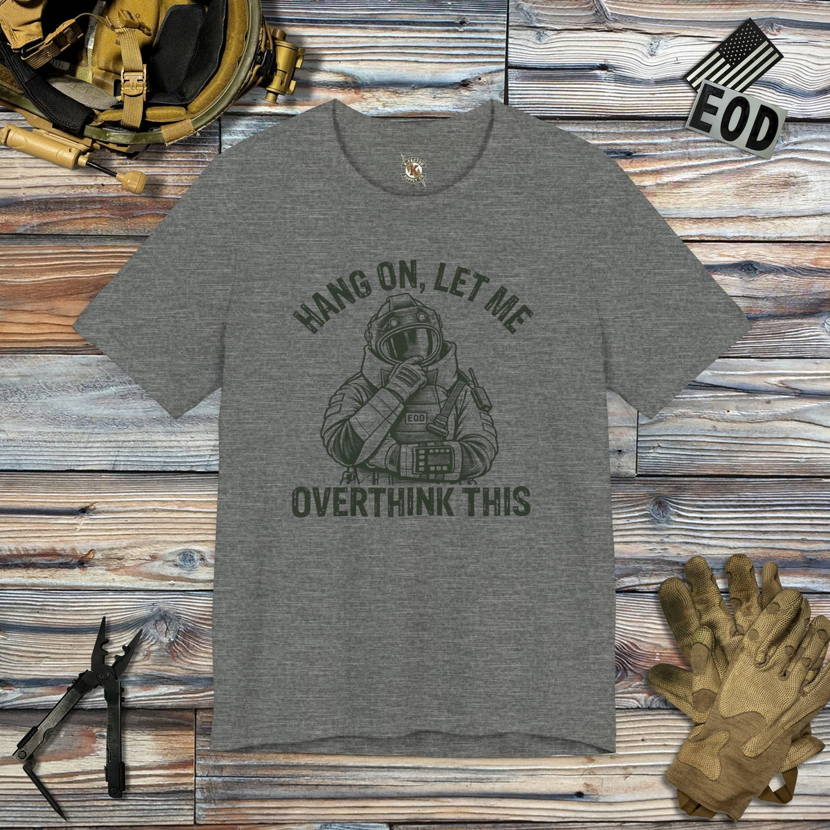 K-Factor Supply Co Overthinking It T-Shirt Deep Heather / S