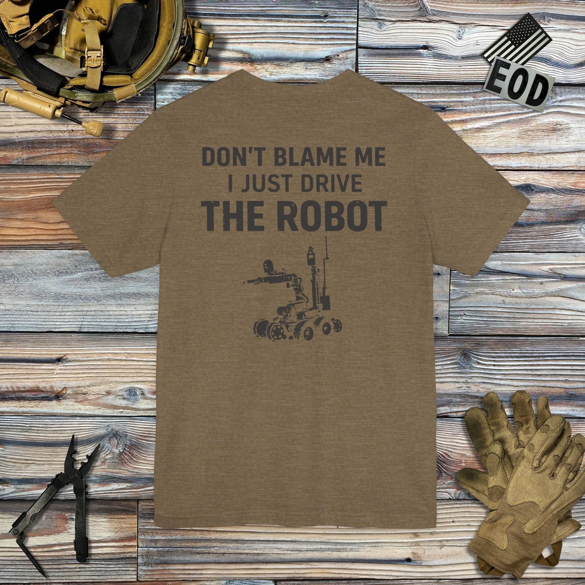 K-Factor Supply Co P3 - Don't Blame Me (Back Print) T-Shirt Heather Olive / S