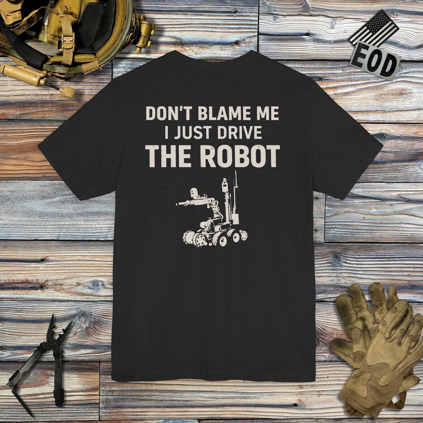 K-Factor Supply Co P3 - Don't Blame Me (Back Print) T-Shirt Solid Black Blend / S