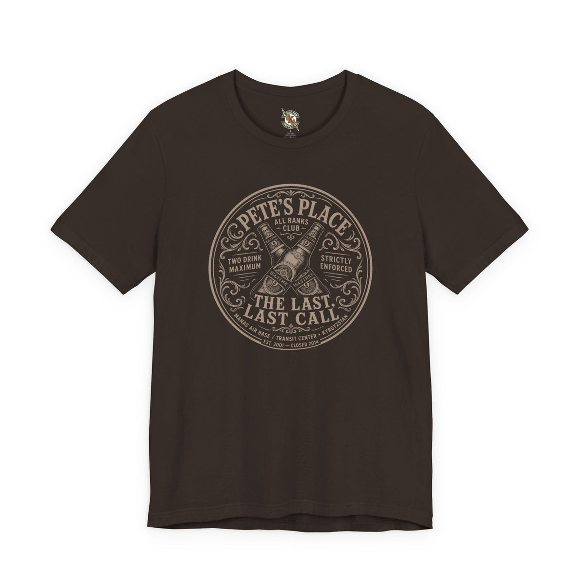 K-Factor Supply Co Pete's Place T-Shirt Brown / S