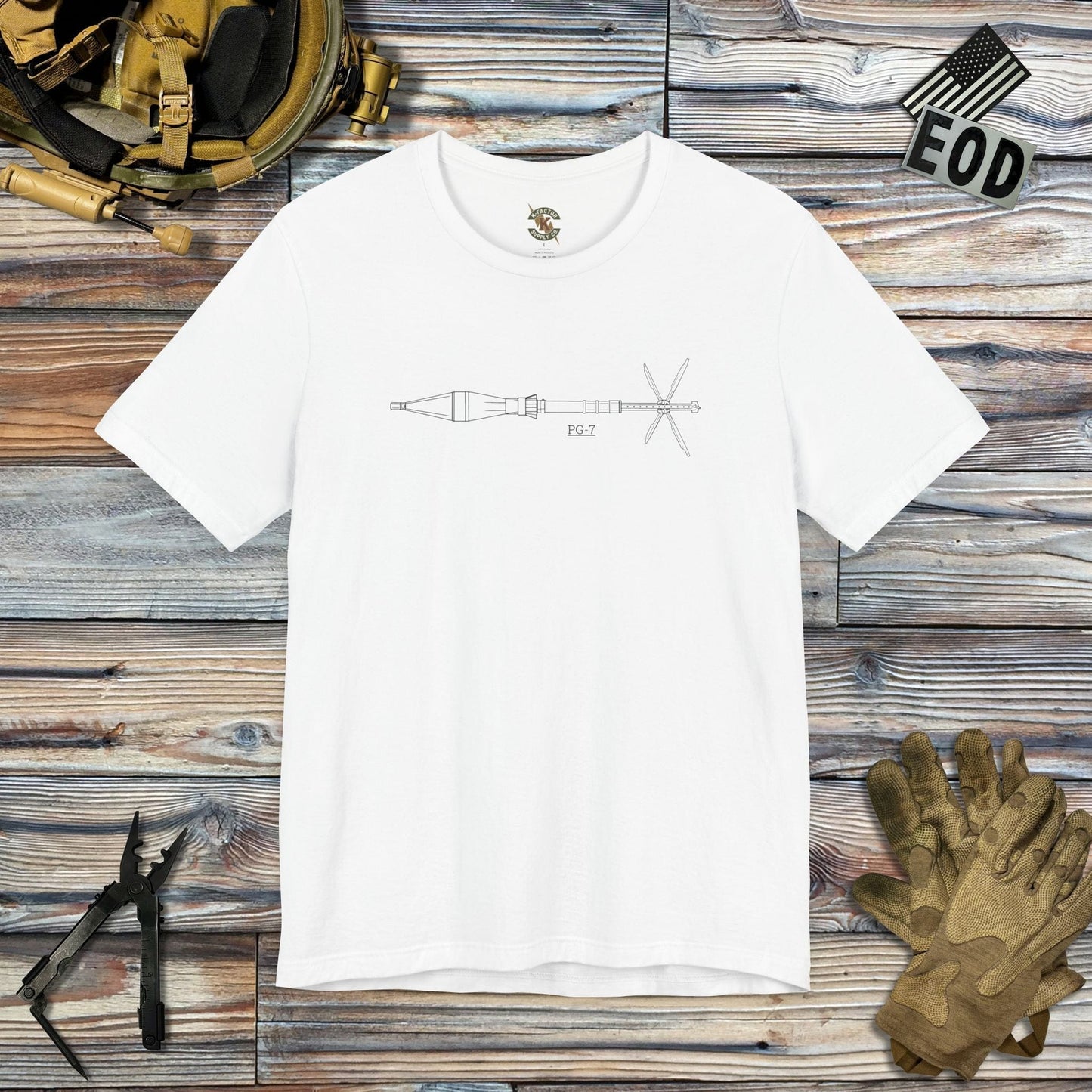 K-Factor Supply Co PG-7 RPG Technical T-Shirt White / S