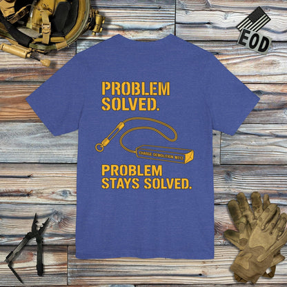 K-Factor Supply Co Problem Solved (Back Print) T-Shirt