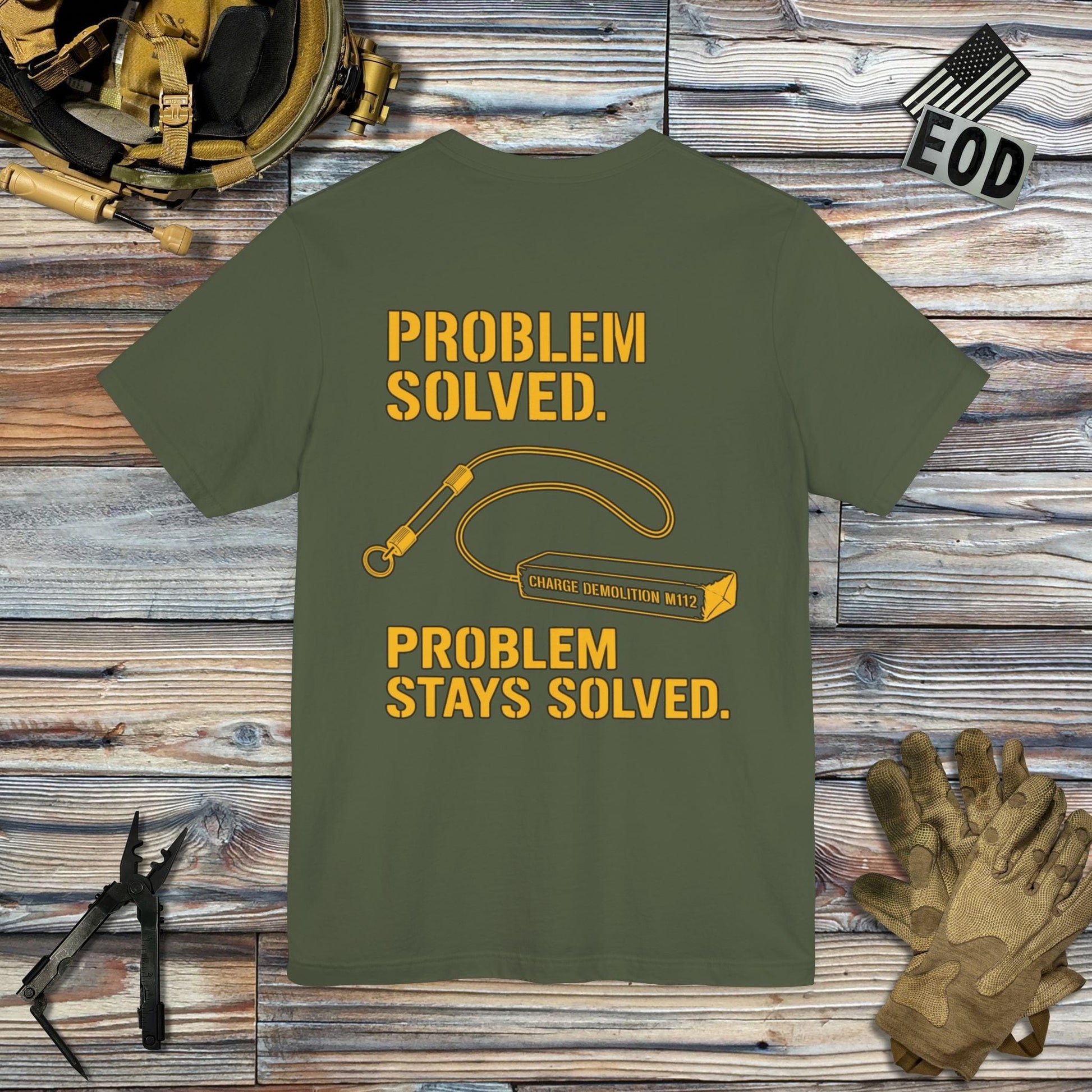 K-Factor Supply Co Problem Solved (Back Print) T-Shirt