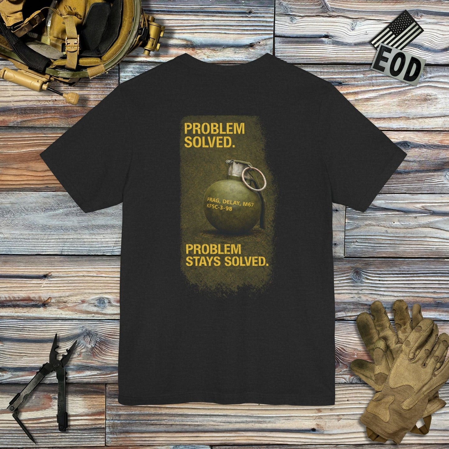 K-Factor Supply Co Problem Solved Mk 2 Mod 2 (Back Print) T-Shirt