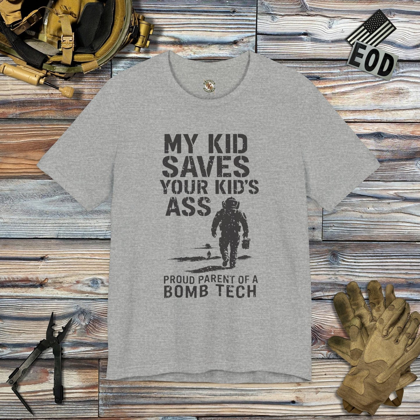 K-Factor Supply Co Proud Parent (Mk 1 Mod 0) T-Shirt Athletic Heather / S