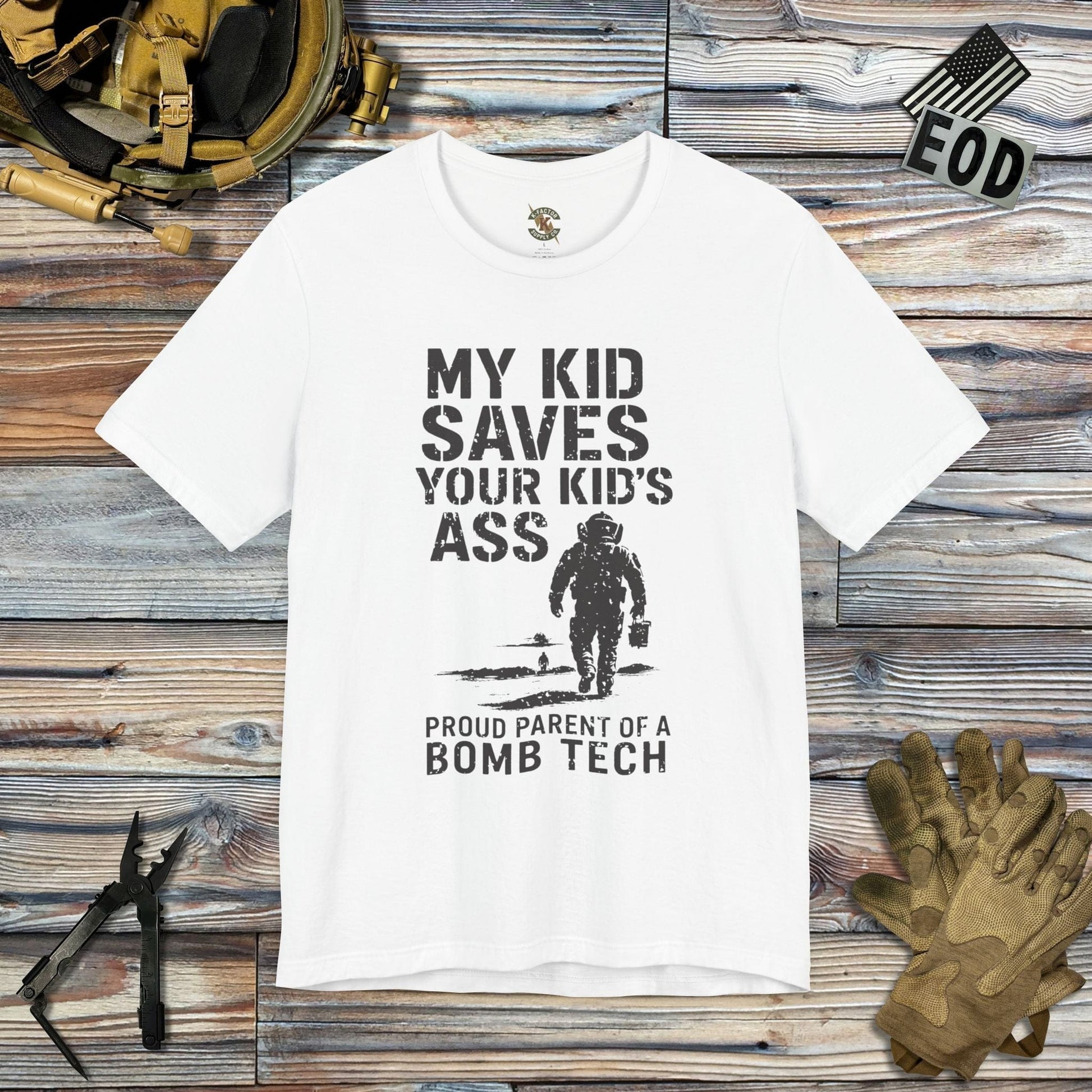 K-Factor Supply Co Proud Parent (Mk 1 Mod 0) T-Shirt White / S