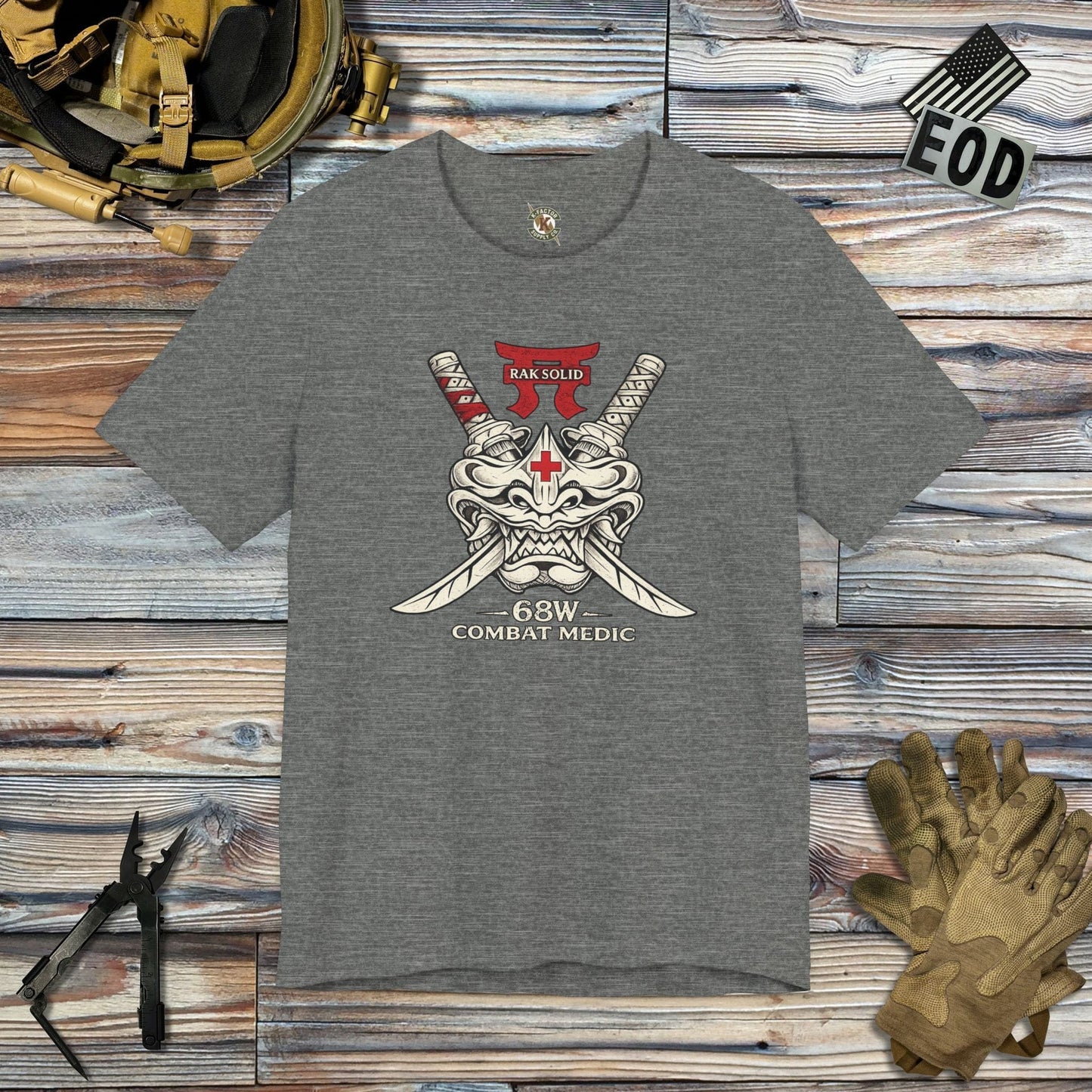 K-Factor Supply Co Rak Solid (68 Whiskey) T-Shirt Deep Heather / S