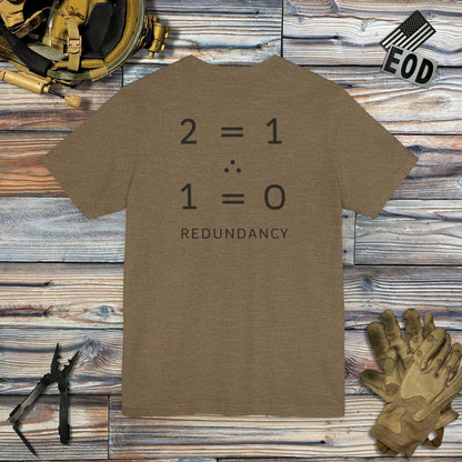K-Factor Supply Co Redundancy (Back Print) T-Shirt