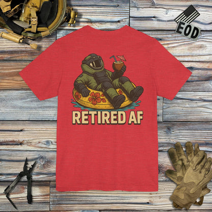 K-Factor Supply Co Retired AF (Back Print) T-Shirt