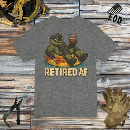 K-Factor Supply Co Retired AF (Back Print) T-Shirt