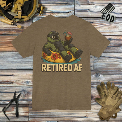 K-Factor Supply Co Retired AF (Back Print) T-Shirt