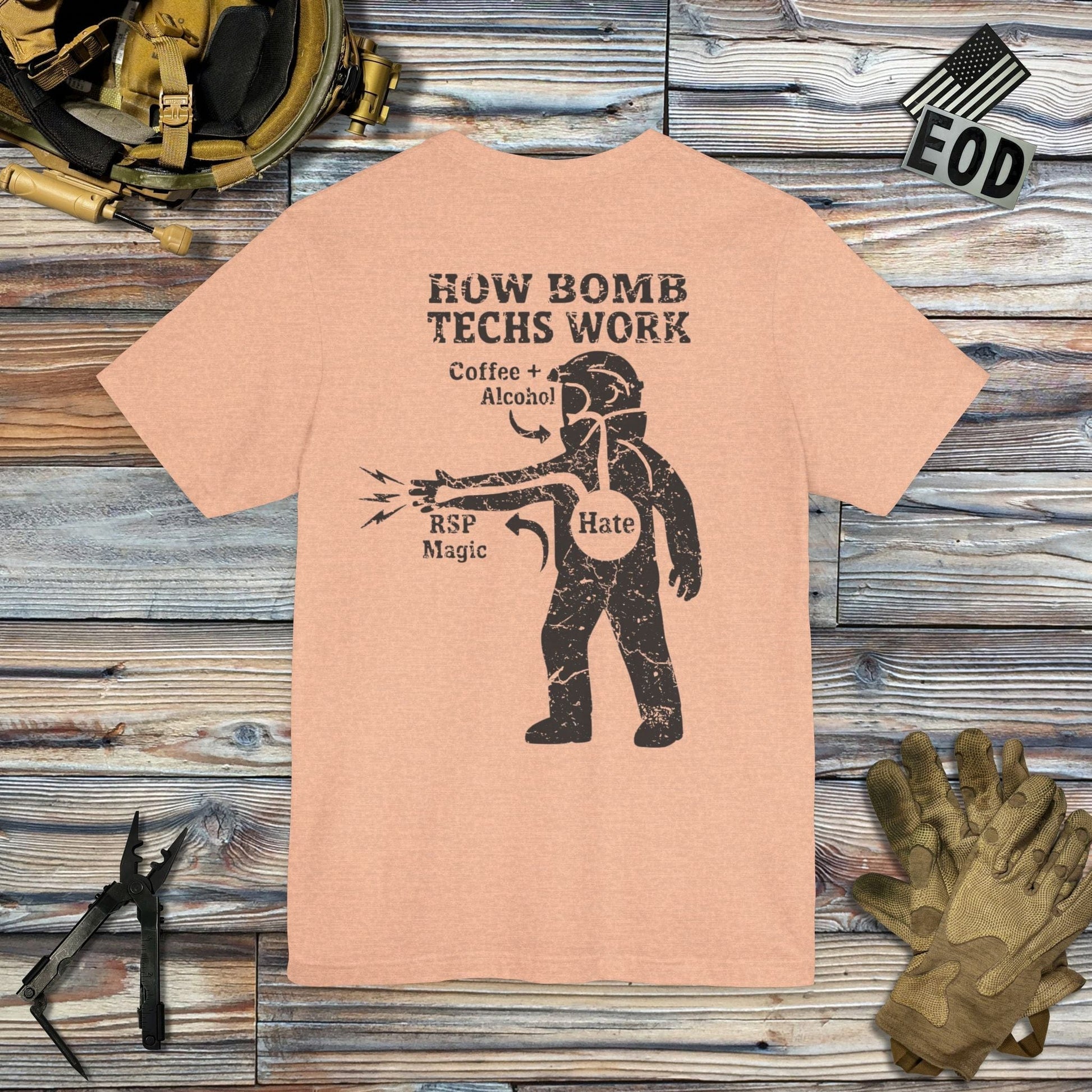 K-Factor Supply Co RSP Magic (Back Print) T-Shirt Heather Peach / S