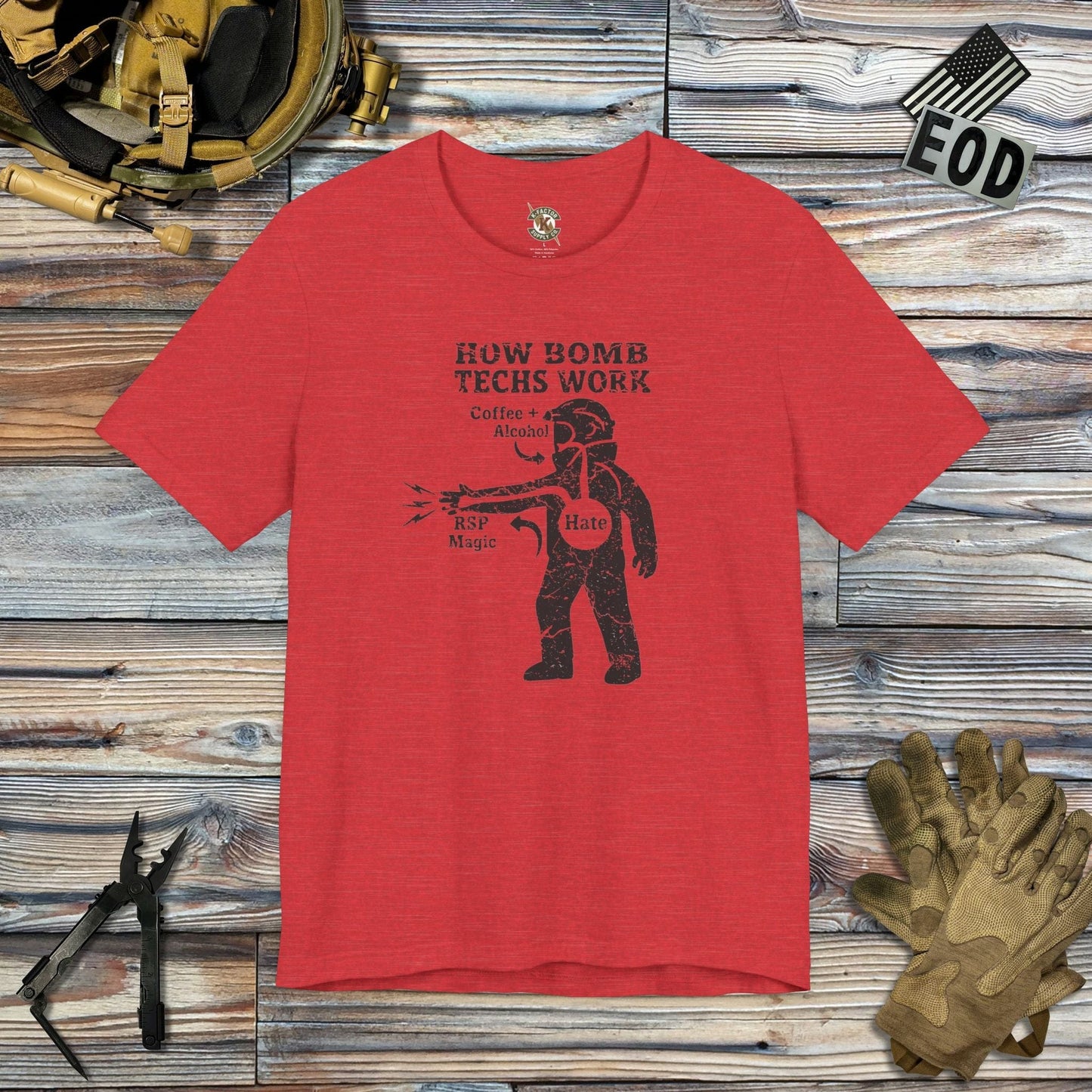 K-Factor Supply Co RSP Magic T-Shirt Heather Red / S