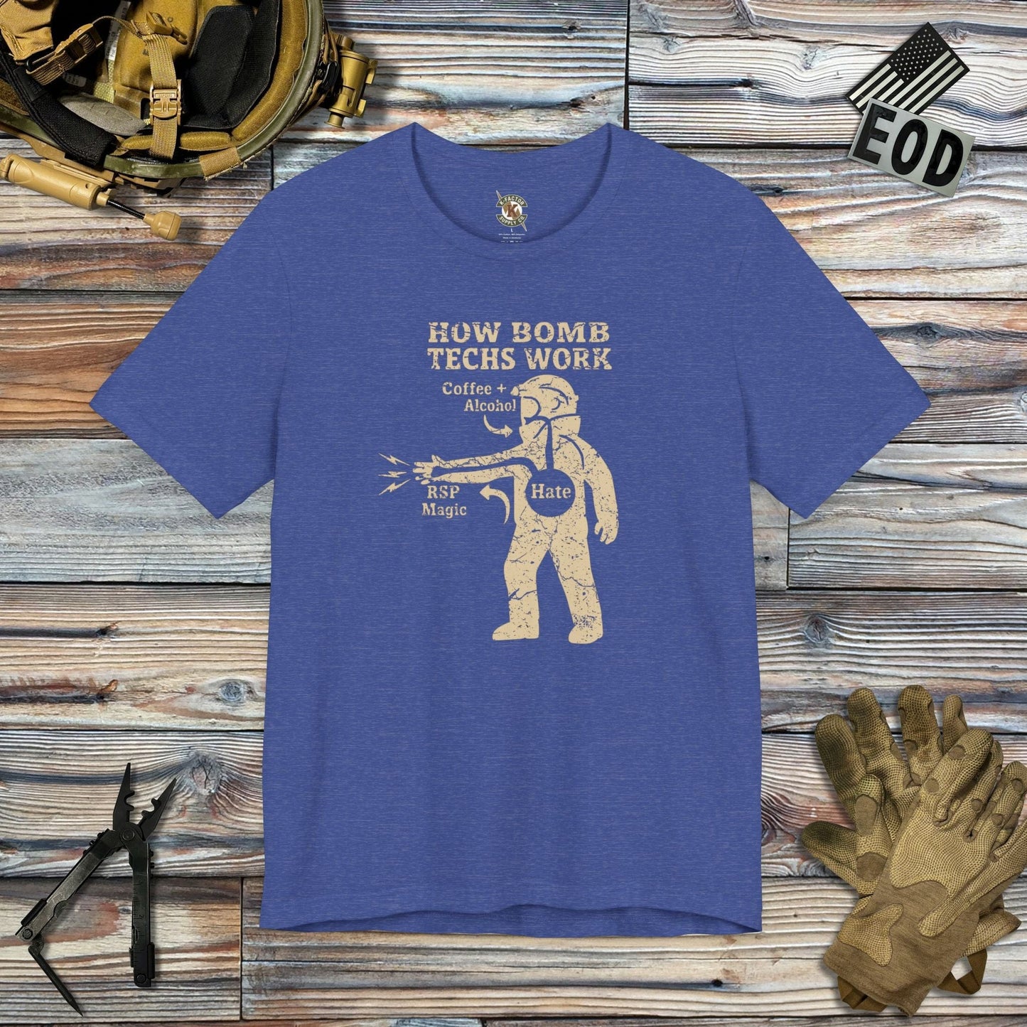 K-Factor Supply Co RSP Magic T-Shirt Heather True Royal / S