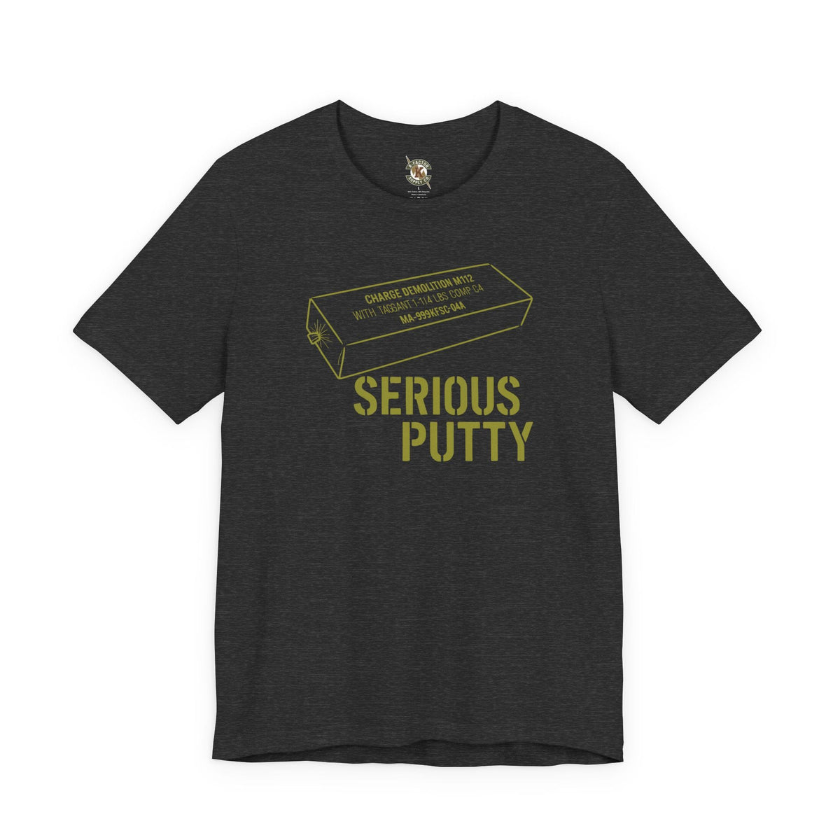 K-Factor Supply Co Serious Putty T-Shirt Dark Grey Heather / S